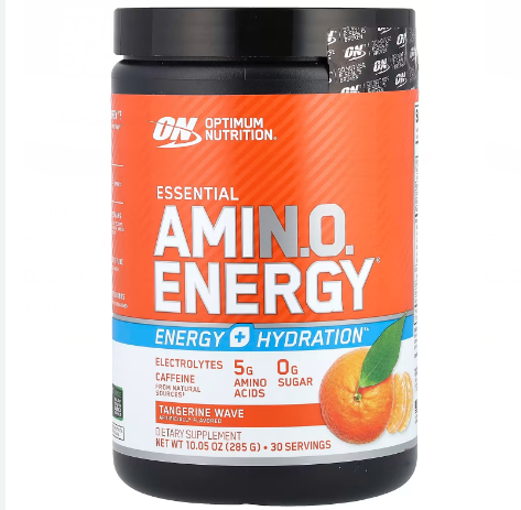Optimum Nutrition. Amino Energy + Electrolytes. 30 servings.Tangerine wave flavored