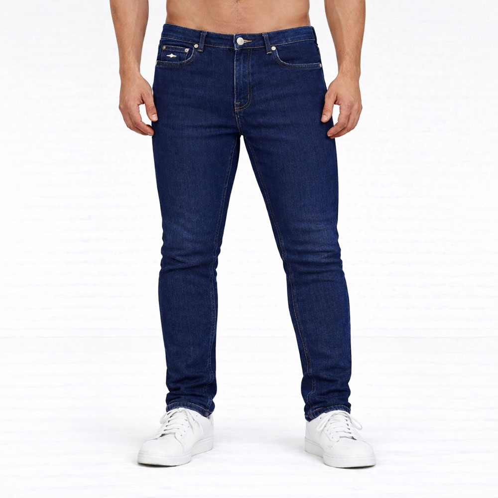 REGULAR FIT JEANS Indigo Blue Size 34