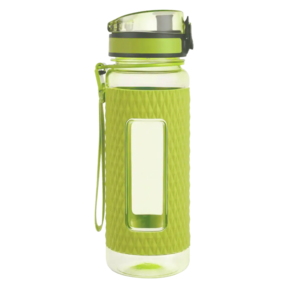 UZSPACE Shaker Water Bottle 450ml. Green