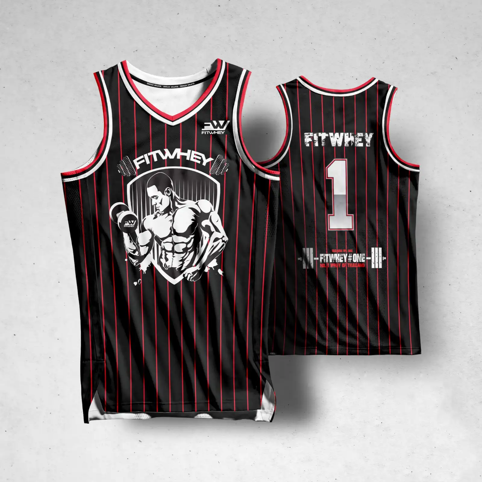 Basket Ball Shirt No. 1 Black M