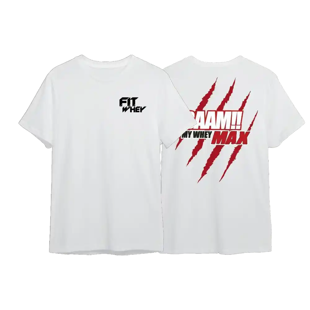 T-SHIRT BAAM MY WHEY MAX 11.11 WHITE L