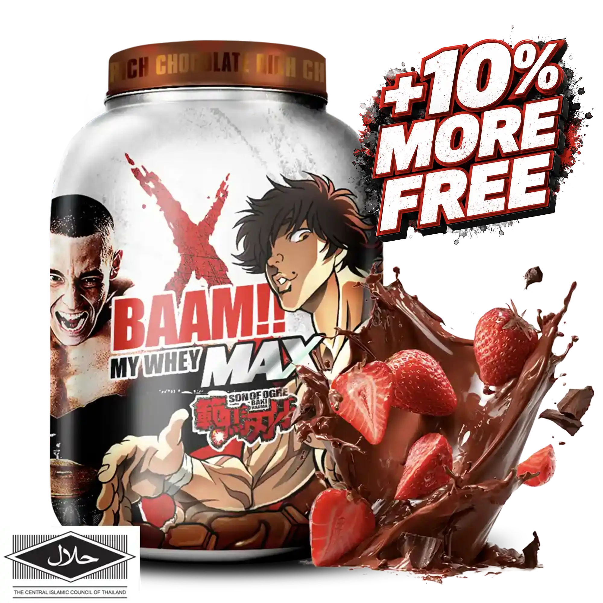 MY WHEY MAX 5 lb Chocolate Strawberry +10% More Free BK